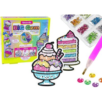 Lean Toys - Diamantbroderi-Set - 2 szablony - 12 naklejki - Diamond embroidery set Lean Toys - Diamantbroderi-Set - 2 szablony - 12 naklejki - Diamond embroidery set