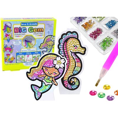 Import LEANToys Haft Diamentowy Zestaw Kreatywny Naklejki Wyklejanie Diamentów Zwierzęta Morskie Import LEANToys Haft Diamentowy Zestaw Kreatywny Naklejki Wyklejanie Diamentów Zwierzęta Morskie