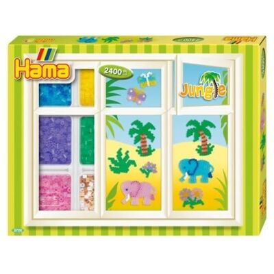 Hama 3720 - Okienne dekoracje - Dżungla - Koraliki midi Hama 3720 - Okienne dekoracje - Dżungla - Koraliki midi
