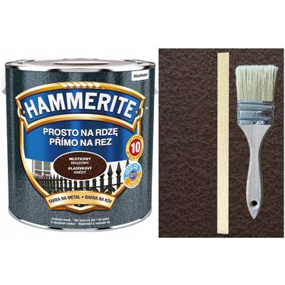 HAMMERITE FARBA NA RDZĘ DO METALU BRĄZOWY MŁOTKOWY 2.5L HAMMERITE FARBA NA RDZĘ DO METALU BRĄZOWY MŁOTKOWY 2.5L