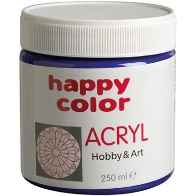 GDD Grupa Dystrybucyjna Daccar Happy Color, farba akrylowa, granatowa, 250 ml GDD Grupa Dystrybucyjna Daccar Happy Color, farba akrylowa, granatowa, 250 ml