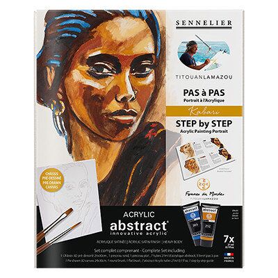 Sennelier Kabari – farby akrylowe Abstract 7 x 21 ml + akcesoria Sennelier Kabari – farby akrylowe Abstract 7 x 21 ml + akcesoria