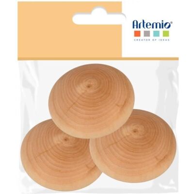 Artemio Kamyczki drewniane - 7 x 3 cm - 3 szt Artemio Kamyczki drewniane - 7 x 3 cm - 3 szt