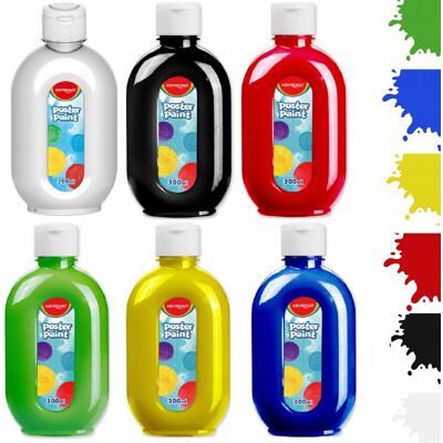 Keyroad Zestaw Farb Plakatowych Farba Plakatowa 6 Kol X 300 Ml Keyroad Zestaw Farb Plakatowych Farba Plakatowa 6 Kol X 300 Ml