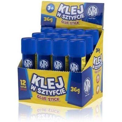 Astra Klej w sztyfcie, 36 g, 12 sztuk Astra Klej w sztyfcie, 36 g, 12 sztuk