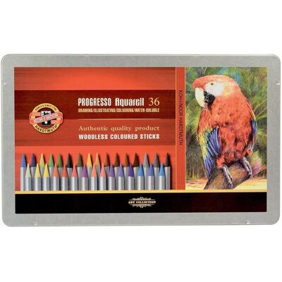 Koh-I-Noor, Kredki akwarelowe bezdrzewne Progresso Aquarell 8785, 36 szt Koh-I-Noor, Kredki akwarelowe bezdrzewne Progresso Aquarell 8785, 36 szt