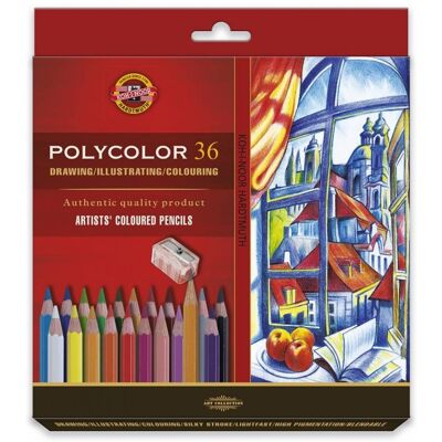 Koh-I-Noor Kredki ołówkowe Polycolor - 36 kolorów Koh-I-Noor Kredki ołówkowe Polycolor - 36 kolorów