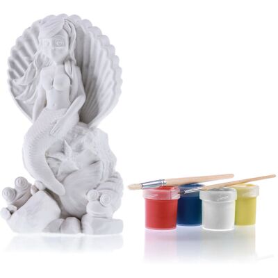 Candellana Kolorowanka 3D Mała Syrenka Figurka gipsowa Candellana Kolorowanka 3D Mała Syrenka Figurka gipsowa