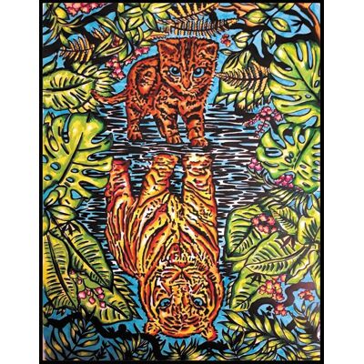 Painting Velvet Kolorowanka Welwetowa 47x35 Kocia Natura Painting Velvet Kolorowanka Welwetowa 47x35 Kocia Natura