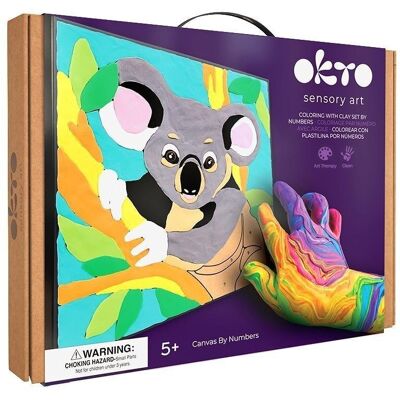 Okto Kolorowanka z masy plastycznej po numerach Koala Okto Kolorowanka z masy plastycznej po numerach Koala