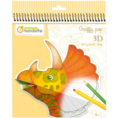 Clairefontaine Kolorowanki 3D Dinozaury Clairefontaine Kolorowanki 3D Dinozaury