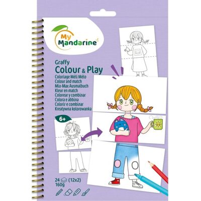Clairefontaine Kolorowanki Zabawa w modę Clairefontaine Kolorowanki Zabawa w modę