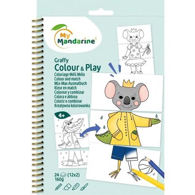 Clairefontaine Kolorowanki Zabawa ze zwierzątkami Clairefontaine Kolorowanki Zabawa ze zwierzątkami