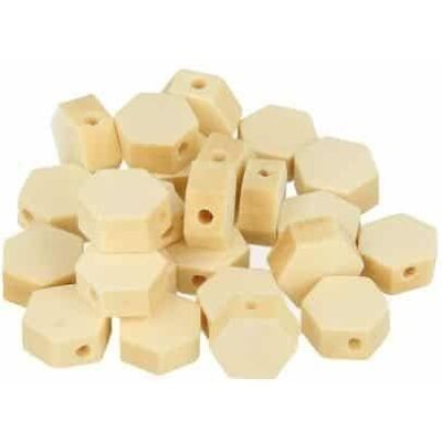 Inny producent Koralik drewniany sześciokątny 10x4,7mm 25 sztuk - Artémio Brown Inny producent Koralik drewniany sześciokątny 10x4,7mm 25 sztuk - Artémio Brown