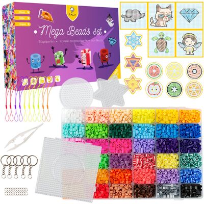 auto Koraliki Do Prasowania La Manuli - Zestaw Mega Beads Set, 11000 Szt. auto Koraliki Do Prasowania La Manuli - Zestaw Mega Beads Set, 11000 Szt.