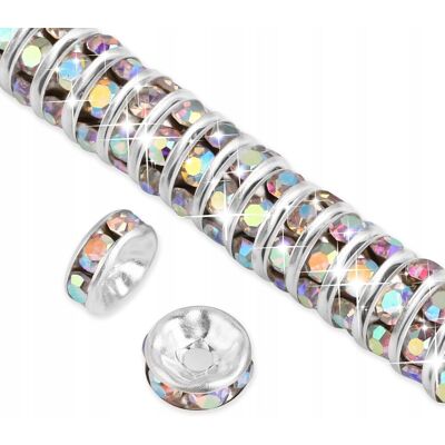 inna (Inny) KORALIKI Z CYRKONIAMI 8MM 200 SZT KRYSZTAŁOWE DIY inna (Inny) KORALIKI Z CYRKONIAMI 8MM 200 SZT KRYSZTAŁOWE DIY