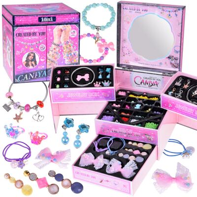 Lean Toys KREATYWNA SKRZYNECZKA DO BIŻUTERII I OZDÓB Lean Toys KREATYWNA SKRZYNECZKA DO BIŻUTERII I OZDÓB
