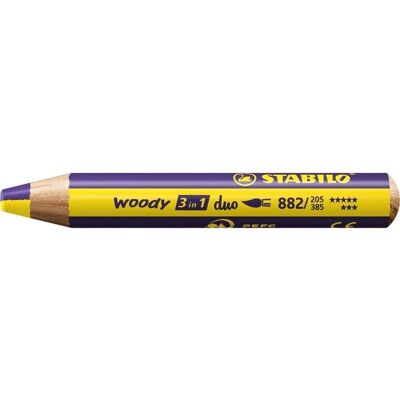 STABILO Woody 3 w 1 Duo - Dwukolorowe kredki - 5 szt. STABILO Woody 3 w 1 Duo - Dwukolorowe kredki - 5 szt.