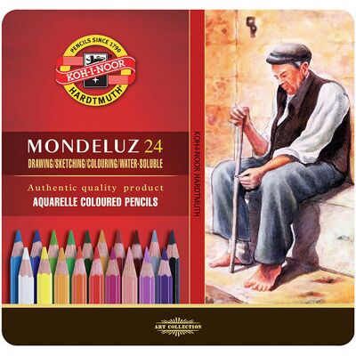 Kredki akwarelowe Mondeluz Koh-I-Noor, 24 sztuki Kredki akwarelowe Mondeluz Koh-I-Noor, 24 sztuki