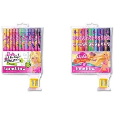 Kredki BAMBINO 12 k. drewn Barbie Muszkiet. nadruk. MAJEWSKI (5903235120053) Kredki BAMBINO 12 k. drewn Barbie Muszkiet. nadruk. MAJEWSKI (5903235120053)