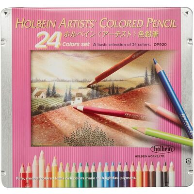 Holbein - OP920 - Zestaw 24 kolorów - OP920 - Kredki Holbein - OP920 - Zestaw 24 kolorów - OP920 - Kredki