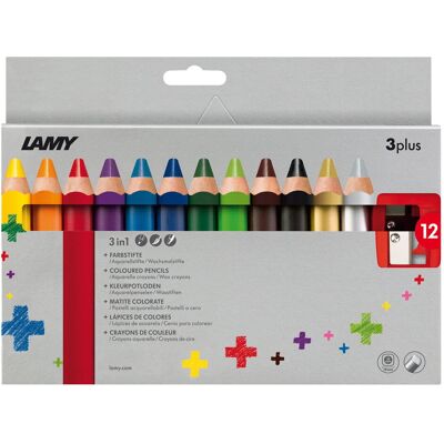 Kredki LAMY 3plus 12 kolorów Kredki LAMY 3plus 12 kolorów