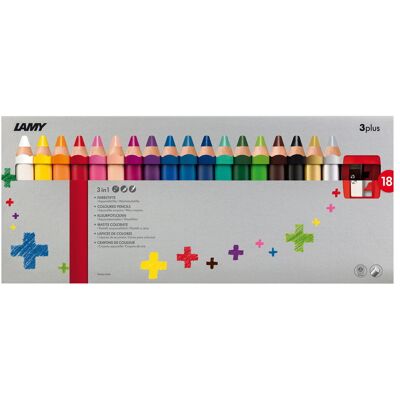 Kredki LAMY 3plus 18 kolorów Kredki LAMY 3plus 18 kolorów