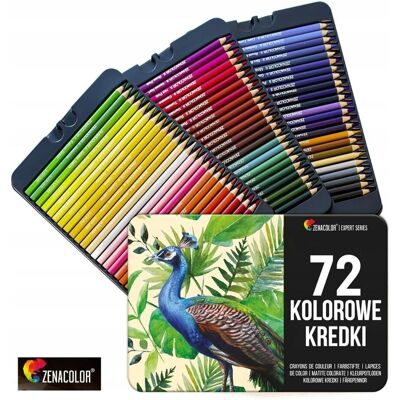 TRS Kredki Ołówkowe 72 Szt Kolory Zestaw + Pudełko Do Rysowania Dla Artystów TRS Kredki Ołówkowe 72 Szt Kolory Zestaw + Pudełko Do Rysowania Dla Artystów