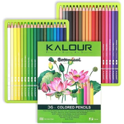 Kredki ołówkowe soft touch, Kalour, 36 kolorów Botanica Kredki ołówkowe soft touch, Kalour, 36 kolorów Botanica