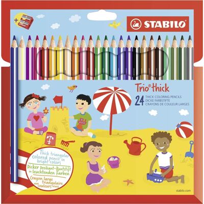 STABILO Trio grube wielokolorowe - Kredki - 24 szt. STABILO Trio grube wielokolorowe - Kredki - 24 szt.