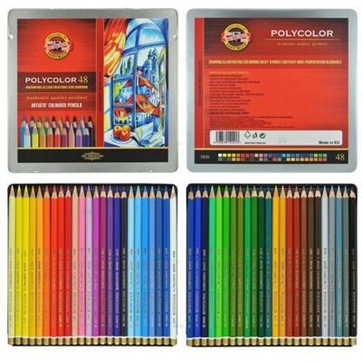 Koh-I-Noor Kredki Polycolor, 48 kolorów Koh-I-Noor Kredki Polycolor, 48 kolorów
