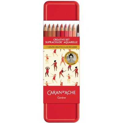 CARAN D'ACHE KREDKI SUPRACOLOR NINA COSFORD, 12 SZT W PUDEŁKU, CARAN DACHE CARAN D'ACHE KREDKI SUPRACOLOR NINA COSFORD, 12 SZT W PUDEŁKU, CARAN DACHE