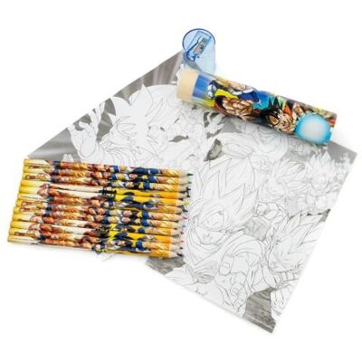 Pyramid Zestaw kredek w tubie Dragon Ball kolorowanki temperówka gumka Pyramid Zestaw kredek w tubie Dragon Ball kolorowanki temperówka gumka