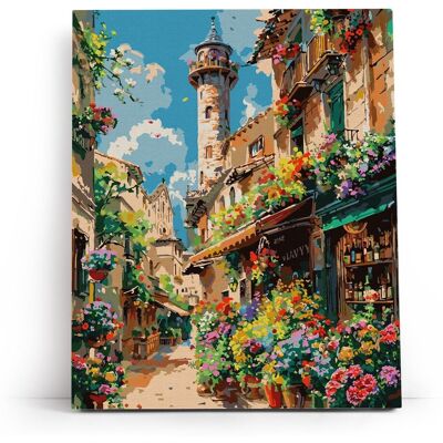 Varvikas Grupp OU Kwitnąca Ulica 40×50 cm - Malowanie po Numerach Varvikas Grupp OU Kwitnąca Ulica 40×50 cm - Malowanie po Numerach