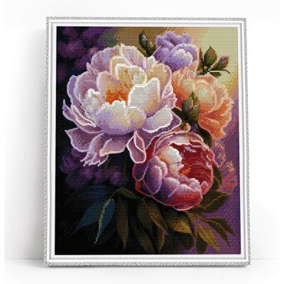 Varvikas Grupp OU Kwitnące Piwonie 40×50 cm - Mozaika Diamentowa 5D Varvikas Grupp OU Kwitnące Piwonie 40×50 cm - Mozaika Diamentowa 5D