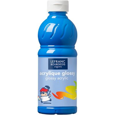 Colart Germany Lefranc Bourgeois, Farba Akrylowa Glossy, Jasnoniebieska 500 Ml Colart Germany Lefranc Bourgeois, Farba Akrylowa Glossy, Jasnoniebieska 500 Ml