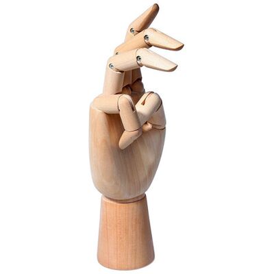 Leniar Model dłoni drewniany 20 cm lewa Leniar Model dłoni drewniany 20 cm lewa