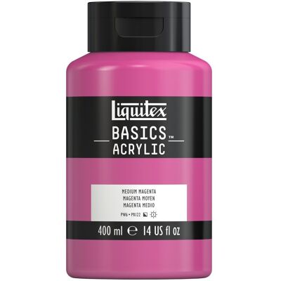 Liquitex Basics, farba akrylowa, 400 ml, 500 Medium Magenta Liquitex Basics, farba akrylowa, 400 ml, 500 Medium Magenta