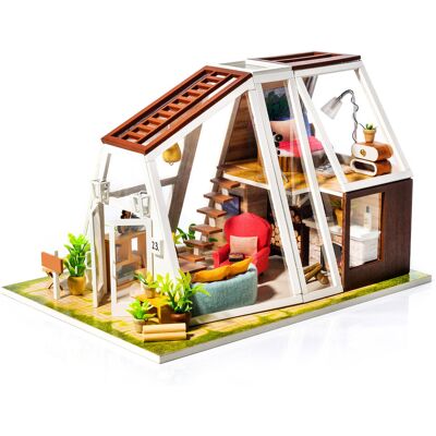NICE-IDEA LITTLE STORY Składany Drewniany Domek Model Puzzle 3D Peter's Dream Hut NICE-IDEA LITTLE STORY Składany Drewniany Domek Model Puzzle 3D Peter's Dream Hut