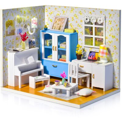 NICE-IDEA LITTLE STORY Składany Drewniany Model Puzzle 3D DIY Anna's Room NICE-IDEA LITTLE STORY Składany Drewniany Model Puzzle 3D DIY Anna's Room