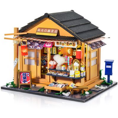 NICE-IDEA LITTLE STORY Składany Drewniany Model Puzzle 3D DIY Corner Grocery Store NICE-IDEA LITTLE STORY Składany Drewniany Model Puzzle 3D DIY Corner Grocery Store