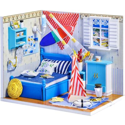 ART LITTLE STORY Składany drewniany model puzzli 3D Pokój Leo ART LITTLE STORY Składany drewniany model puzzli 3D Pokój Leo