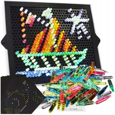 Inny producent Magiczna Tablica 3D Podświetlana Układanka Edukacyjna + Pinezki Szablony Inny producent Magiczna Tablica 3D Podświetlana Układanka Edukacyjna + Pinezki Szablony