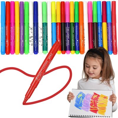 Retoo Magiczne Pisaki 25 Szt Flamastry Zmieniające Kolor Retoo Magiczne Pisaki 25 Szt Flamastry Zmieniające Kolor