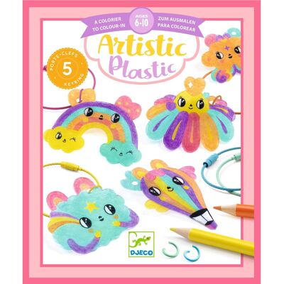 Zestaw Kreatywny - 5 Kawaii Breloki - Uniwersalny Rozmiar - Djeco Zestaw Kreatywny - 5 Kawaii Breloki - Uniwersalny Rozmiar - Djeco