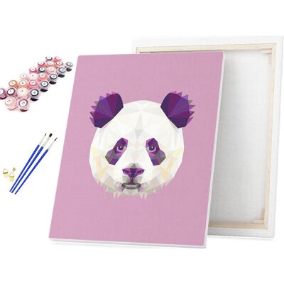Malowanie po Numerach Kolorowa Geometryczna Panda / beliart Malowanie po Numerach Kolorowa Geometryczna Panda / beliart
