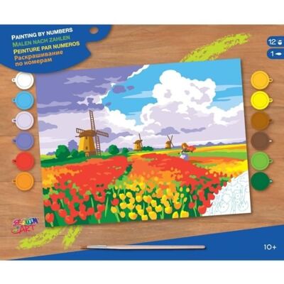Inny producent Malowanie po numerach - Młynki - 35,5 x 27,9 cm Inny producent Malowanie po numerach - Młynki - 35,5 x 27,9 cm