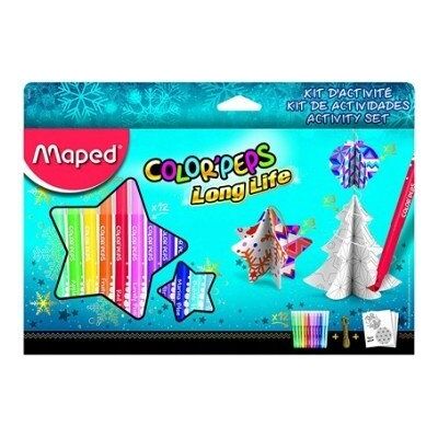 Maped Zestaw Flamastry 12 Kol. + Ozdoby Choinkowe Maped Zestaw Flamastry 12 Kol. + Ozdoby Choinkowe