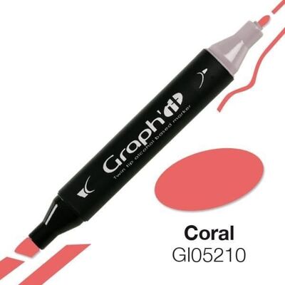 Inny producent Marker alkoholowy Graph'it 5210 Coral - Graph it Red Inny producent Marker alkoholowy Graph'it 5210 Coral - Graph it Red