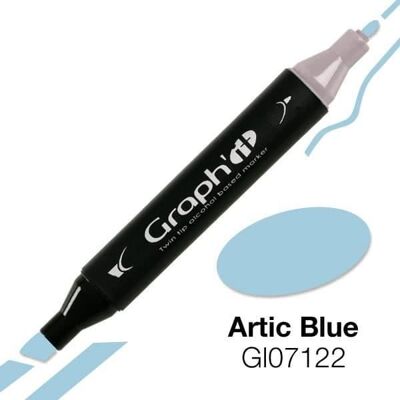 Inny producent Marker alkoholowy Graph'it 7122 Artic blue - Graph it Blue Inny producent Marker alkoholowy Graph'it 7122 Artic blue - Graph it Blue